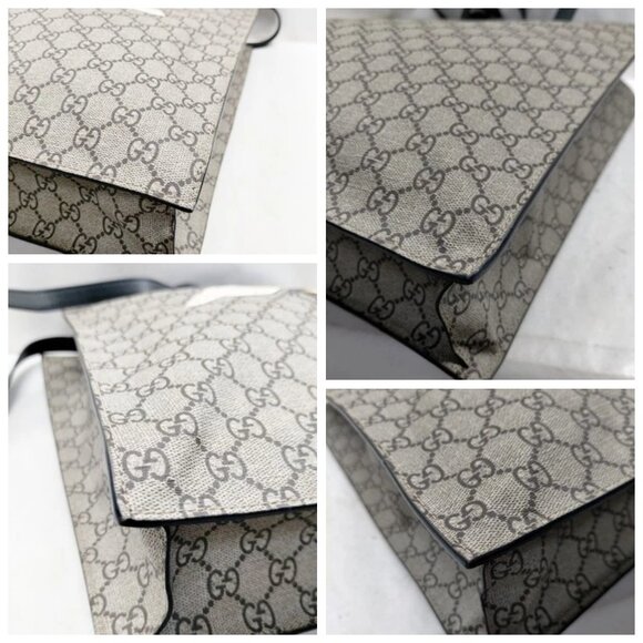 Gucci Hand Bag Brown PVC 749-052925 - Picture 6 of 13